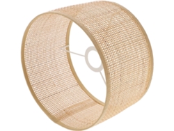 Decoración Colgante Cuadrada Rústica De Ratán Tejido E27 Para Sala De Estar O Comedor, Ø 22 Cm X H