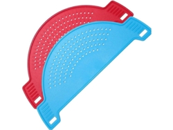 Clips de plástico Rebe-2 con forma de media luna para una filtración rápida, con alas antideslizantes y orificios para colgar.