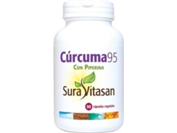 Complemento Alimentar SURA VITASAN Curcuma 95 Con Piperina 90 Cápsulas (200 g)