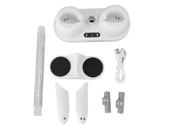 Base De Carga Rápida Vr Con Luz Rgb Para Auriculares Y Mando Meta 3 Blanca