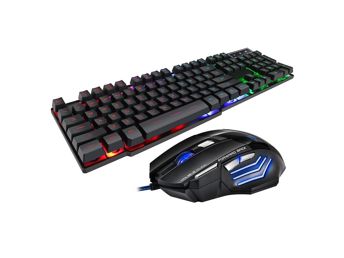 Teclado para juegos de 104 teclas y ratón con cable teclado retroiluminado teclado Gamer ALLINLESS