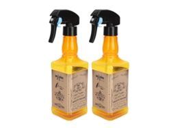 2 Piezas Botella De Pulverización Para Cabello De Gran Capacidad 300ml Mister Fino Uniforme Portátil Barbería Salón Retro
