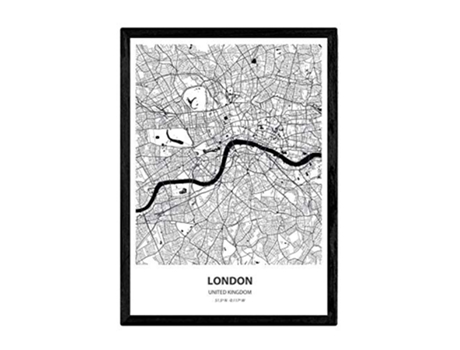 Poster NACNIC Mapa de London Reino Unido (A3)