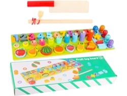 Jogo Da Memória | Jogo Educativo De Madeira E Frutas, Números E Combinação
