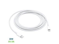 Cable De Datos Y Carga Tipo C A Lightning 8 Pins (macho). Carga Rápida, 3a, 20w, 2 Metros.