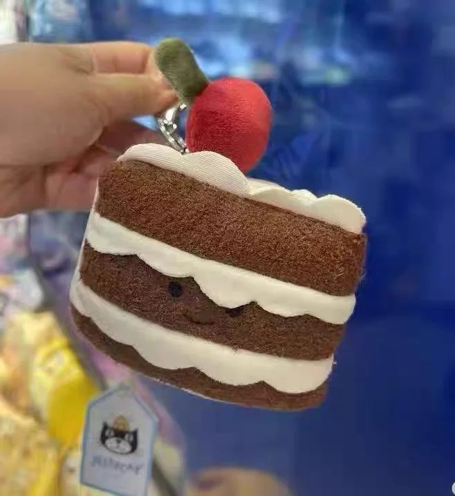 Colgante De Peluche Con Forma De Pastel De Crema: Un Regalo Suave, Esponjoso Y Adorable.
