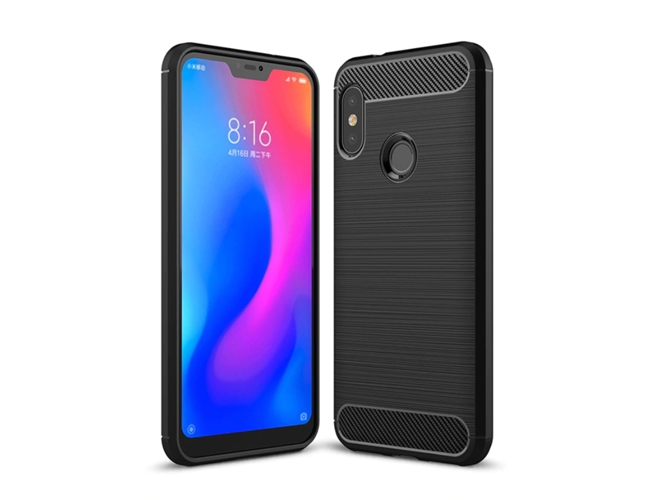 Carcasa Xiaomi Mi A2 Lite, Redmi 6 Pro MULTISHOP Carbono Negro
