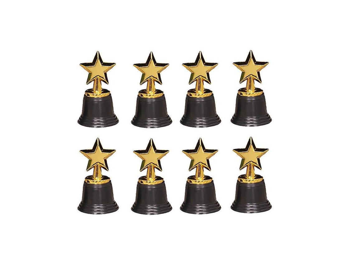 Trofeos de 8 estrellas Fastst para niños, trofeos de juguete dorados