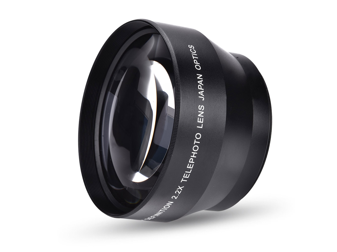 Lente teleconvertidor 2.2x para cámara, 67 mm, compatible con lentes de cámara.
