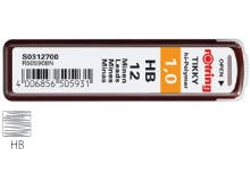 Minas para Portaminas ROTRING Tubo (1 HB)