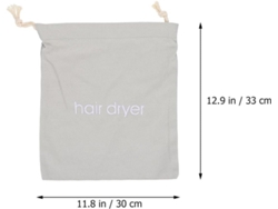 Paquete De Almacenamiento De Tela De 4 Piezas Para Secador De Pelo Con Cordón Ajustable Portátil