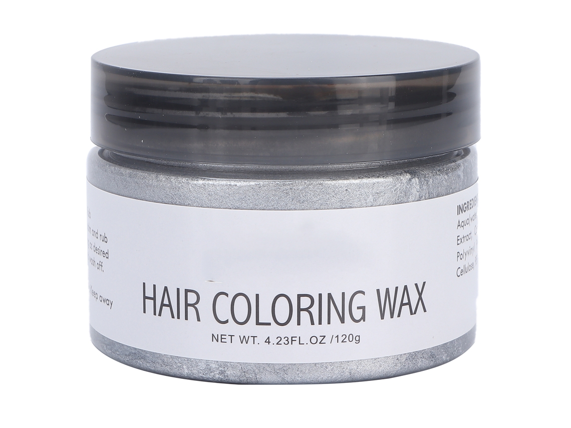 Cera Temporal De Coloración Capilar 120g Para Hombre Y Mujer Peinado Rápido Crema Arcilla Gris