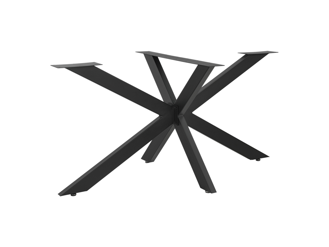 Pata de mesa Oberau en forma de estrella acero y hierro 120 x 68 x 71 cm - Negro mate [EN.CASA]