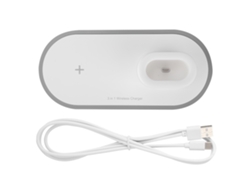 Cargador Inalámbrico 3 En 1 De 10w Para Teléfonos, Auriculares Y Relojes Apple, Huawei Y Samsung