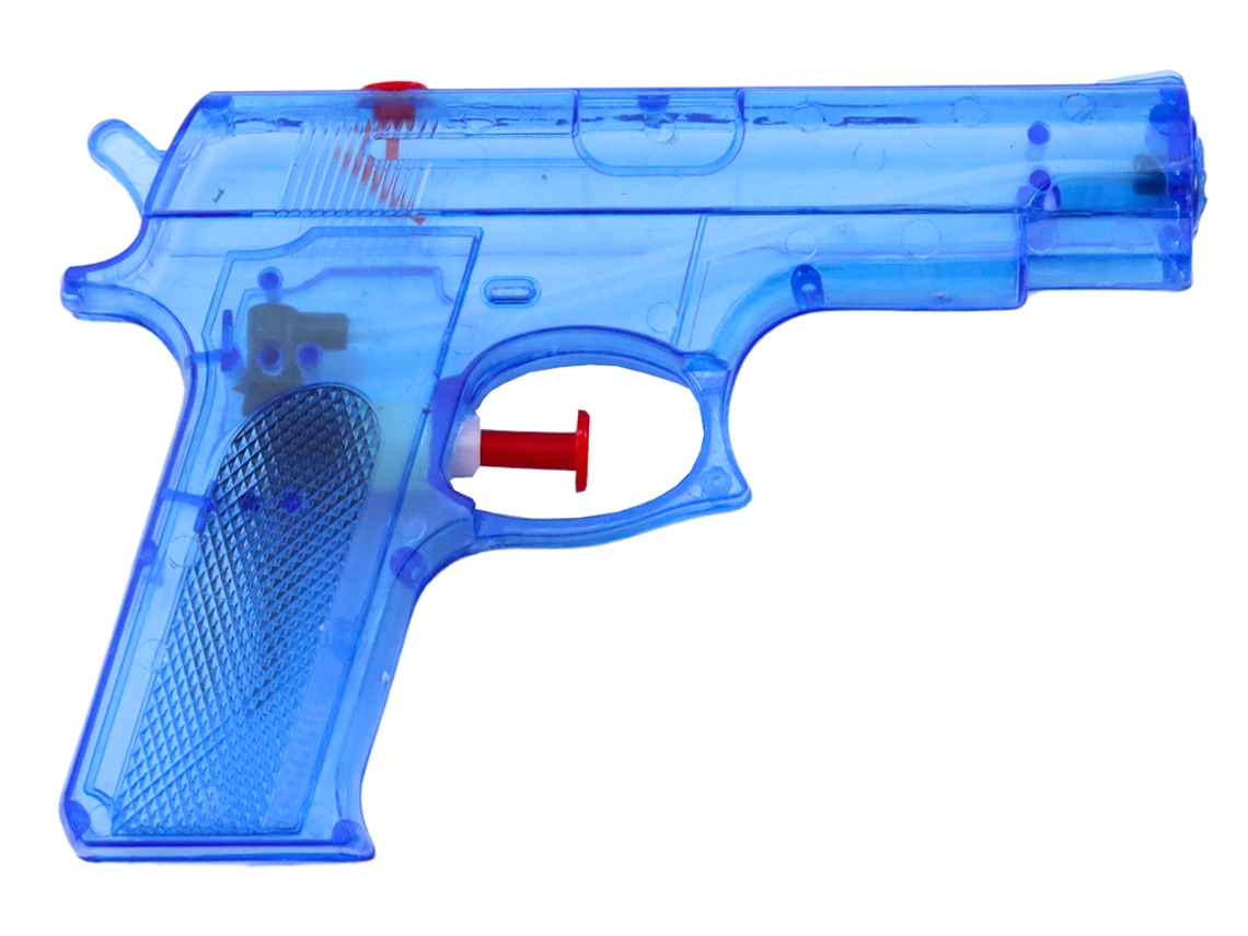 Pistola de agua de plástico azul pequeña 15 cm x 10,5 cm B.active