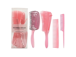 Juego De 4 Peines Profesionales Para Peinar El Cabello, Peine Desenredante Antiestático Con Soporte.