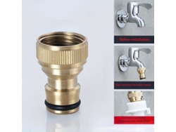 Conector de grifo de latón para manguera de jardín Pickifypunnyb Slo Slowmoose