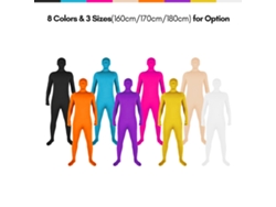 2026-traje De Spandex Zentai De Cuerpo Completo Para Fotografía Y Video - Azul Y Negro
