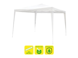 Carpa Sungarden de rafia de acero blanca de 3x3 metros