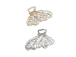 Horquillas Metálicas De Mariposa De 7,6 Cm Para Mujer, Oro Rosa, Plata, Accesorios De Peinado Brillantes