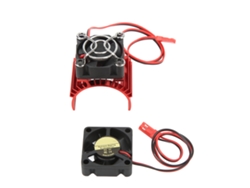 Disipador De Calor Y Conjunto De Ventilador Para Motor Hobbyfans De Aluminio Y Plástico Para F540 550 3650 3660 Rojo