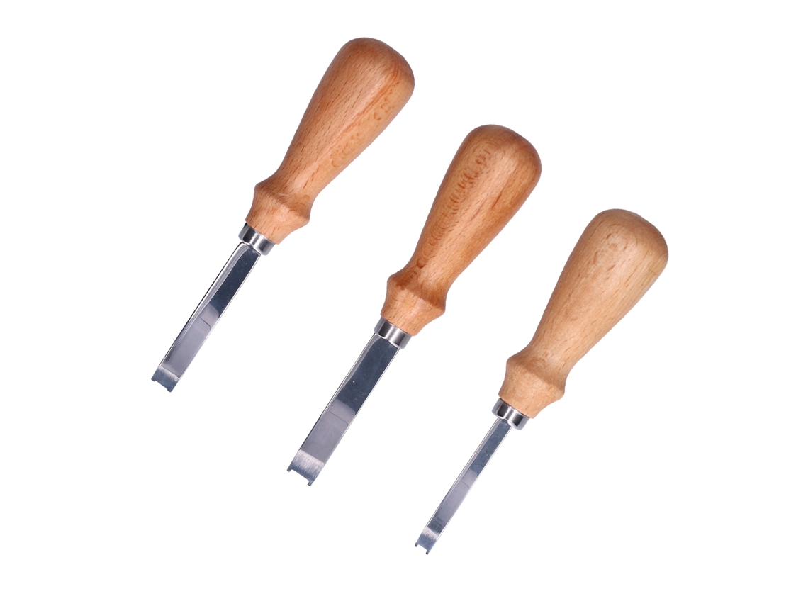 3 Alisadores De Bordes De Cuero De 4, 6 Y 8 Mm, De Acero Inoxidable, Herramientas Para Bricolaje En Cuero.