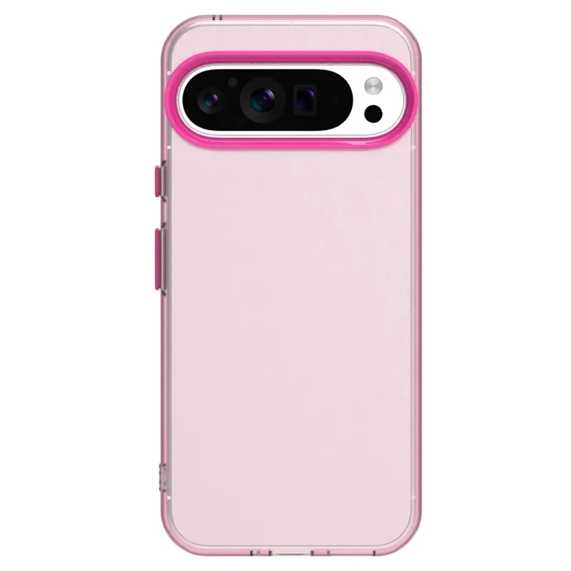 (rojo, Google Pixel 9 Pro) Caja De Teléfono De Color Caramelo Translúcida Y Sensible A La Piel, Textura Mate, Anti-polvo Y Anti-caídas