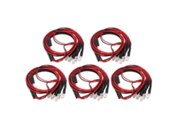 Kit De Luces Led Blancas Superbrillantes De 5 Mm Para Coches Rc - Accesorios Para Vehículos Traxxas Y De Control Remoto