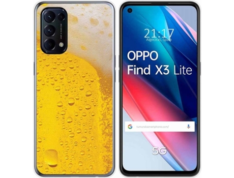 Carcasa Oppo Find X3 Lite TUMUNDOSMARTPHONE Cerveza