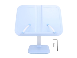Soporte Ajustable Para Libros Infantiles Con Pinzas, Multifuncional, De Aluminio, Azul.