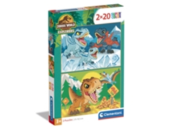 Rompecabezas Clementoni de Jurassic World de 2x20 piezas