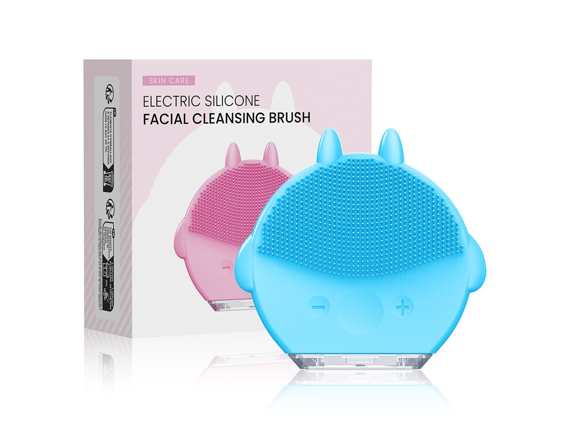 Cepillo de limpieza facial Chrui con 12 niveles de intensidad ajustables (azul)