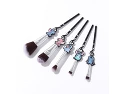 Set De 5 Brochas De Maquillaje Con Temática De Stitch Interstellar Baby: Regalo Ideal Para Mujeres Y Niñas.