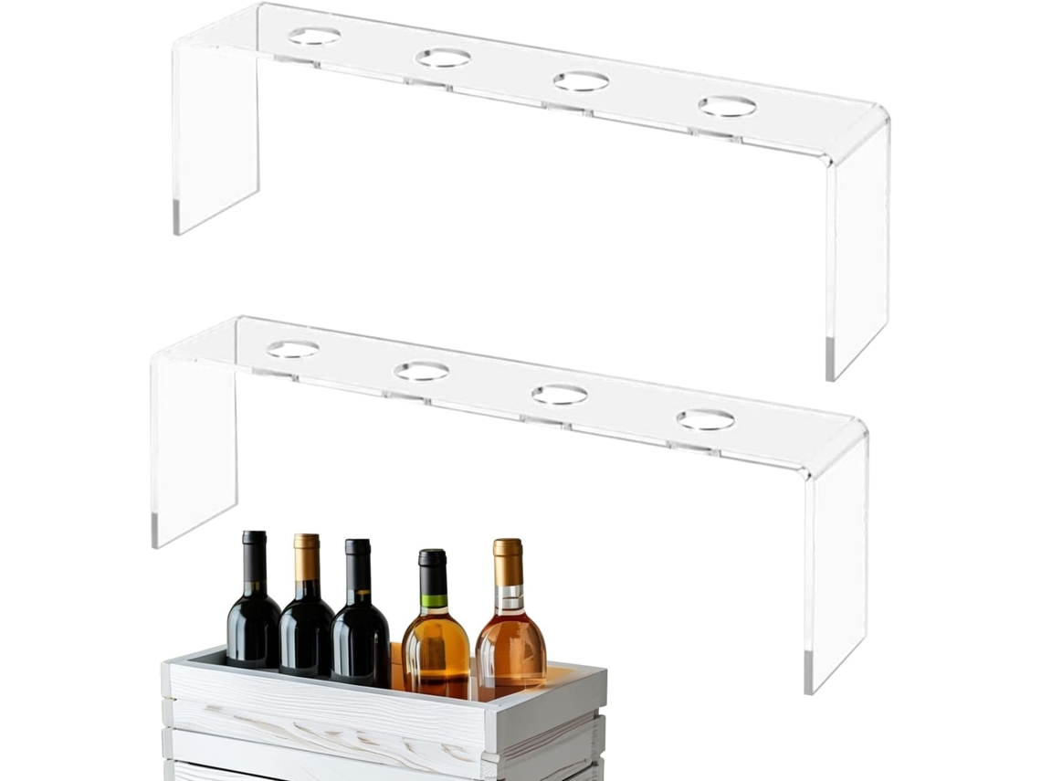 Soporte Para Corchos De Vino - 2 Piezas, Organizador Transparente 4