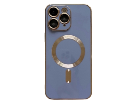 Lente para Telefono Mobile Phone Cases Magsafe Plating With para iPhone 11 Pro Max Piel Sintética Azul