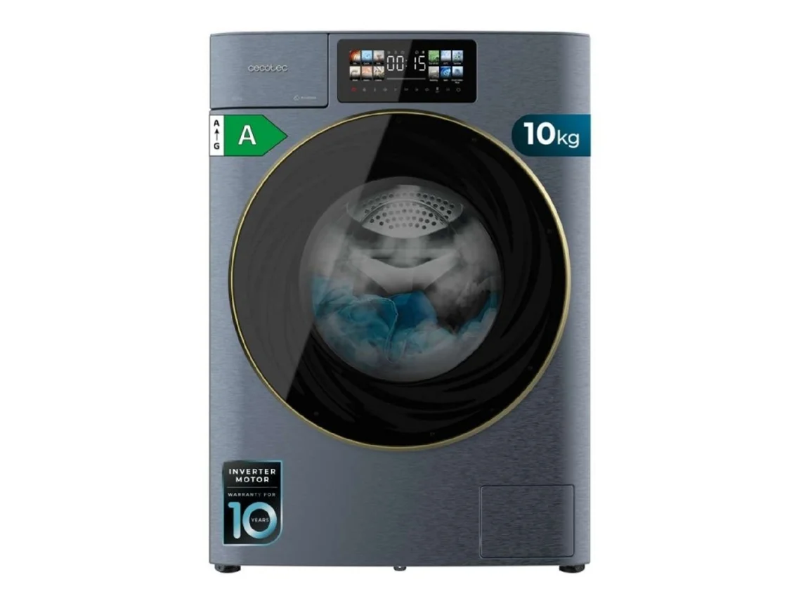 Cecotec Lavadora 10kg Carga Frontal Con Autodosis Bolero Dresscode 10950 Autodose Inverter 3d Ice Blue A 1400rpm, 13 Programas