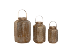 Set 3 Portavela Metal 25cm/33cm 25x25x40cm