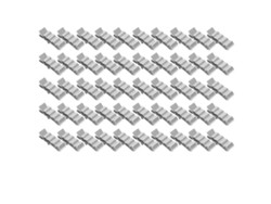 50 Ganchos De Acero Inoxidable 304 Para La Gestión De Cables De Paneles Solares Fotovoltaicos De 4 Hilos.