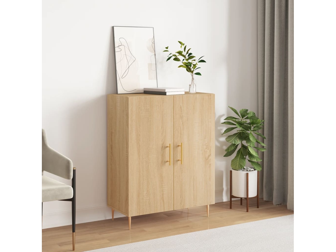 Aparador De Madera De Ingeniería Roble Sonoma 69,5x34x90 Cm