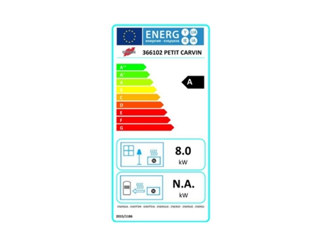 Estufa de Leña de Hierro Fundido Esmaltado 8 kW Ciruela 366102Prune GODIN