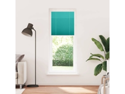 Maison Exclusive - Estor Plisado Verde Petróleo 75x200 Cm Tela Ancho 74,4 Cm