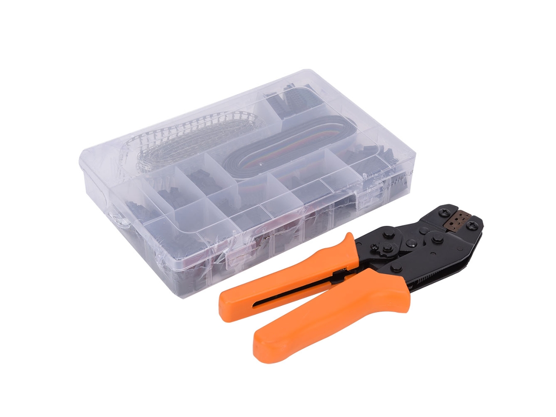 Alicate De Crimpar Terminal Com 770 Peças De Terminais Ferramenta Manual Para Fios E Cabos
