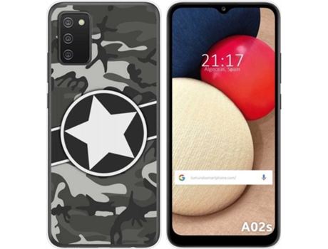 Carcasa Samsung Galaxy A02s TUMUNDOSMARTPHONE Camuflaje 02 Multicolor