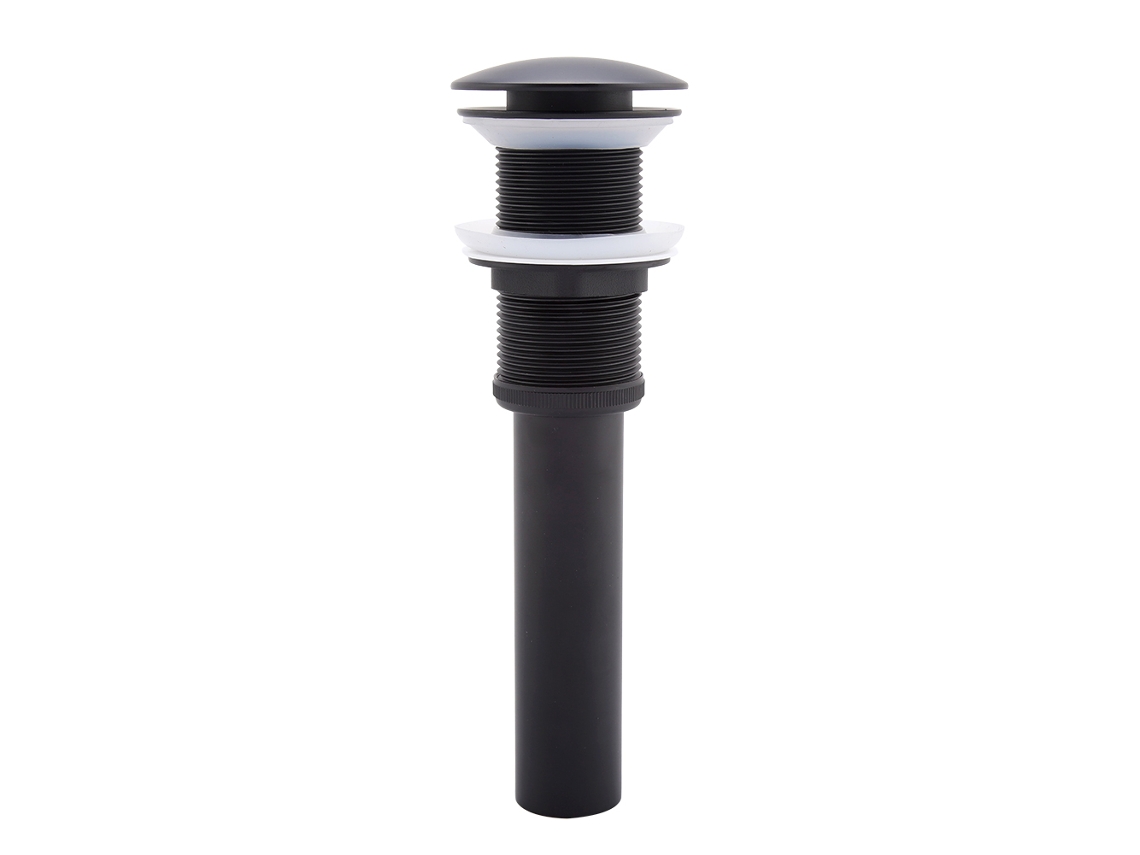 Lavabo de baño emergente Discovery Bronze G1 1/4 sin rebosadero cromado negro