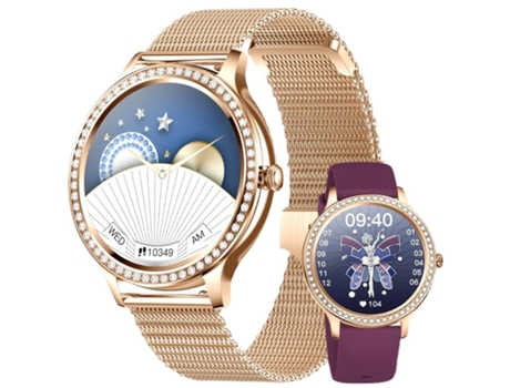 Reloj inteligente con llamadas para mujer, reloj inteligente con esfera personalizada para Android IOS, relojes de música Bluetooth resistentes al ...