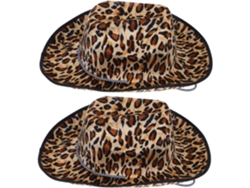 Sombreros De Vaquero Con Estampado De Leopardo (2 Piezas) - Accesorios Para Disfraces, Fiestas Y Decoraciones