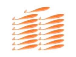Danu26-15 Pcs Señuelo Suave De Silicona De Cola T Bicolor Para Pesca En Agua Dulce Y Salada Color:d