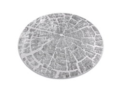 Alfombra de Interior DYWANY LUSZCZOW Mefe 6185 (Gris - 120 cm - Polipropileno)