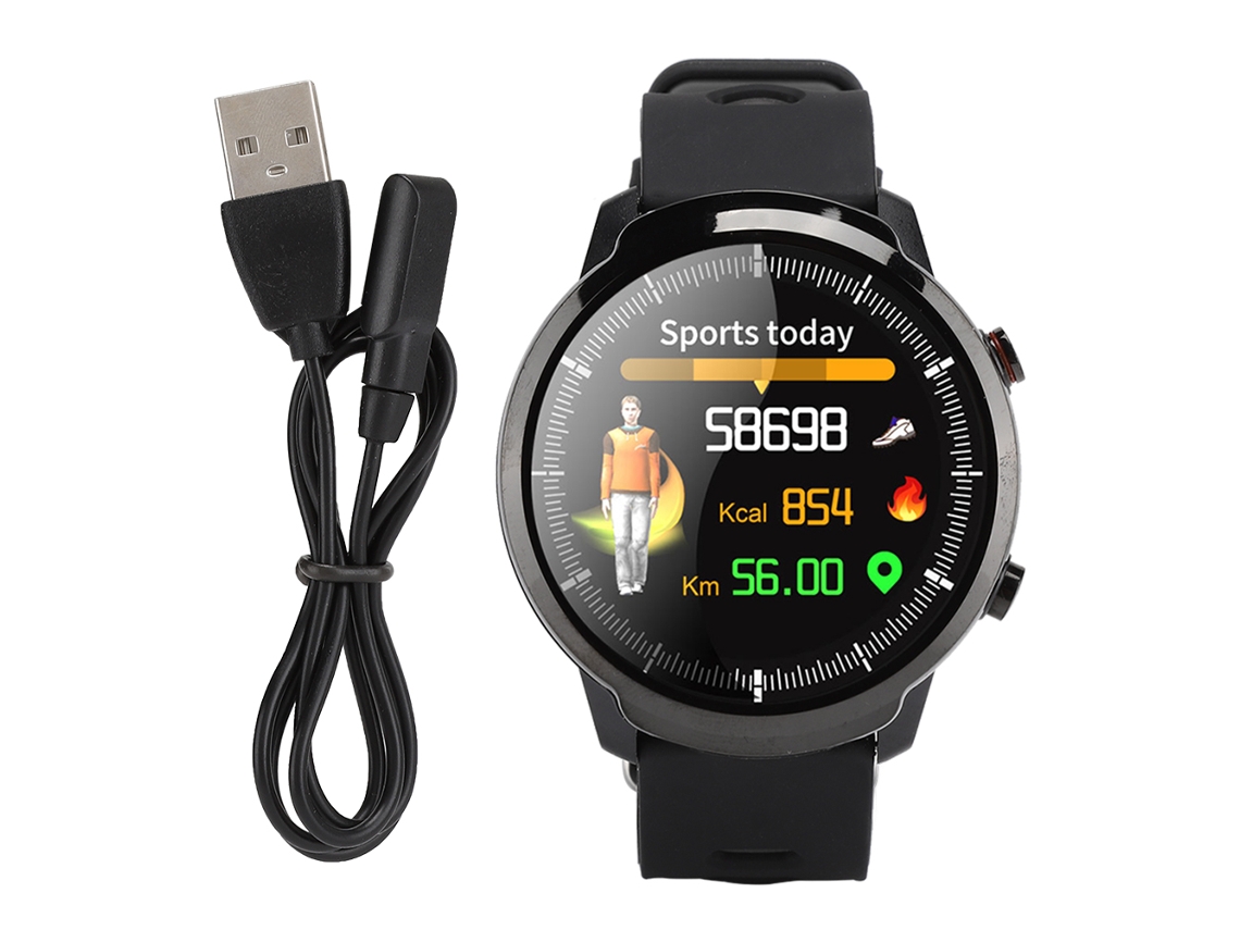 Reloj Inteligente L3 De 1.3 Pulgadas, Pantalla Táctil Completa 240x240, Monitor De Frecuencia Cardíaca, Resistente Al Agua Ip67