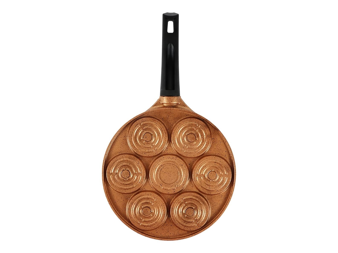 Sartén Serenk Mini Fun para cocinar en aluminio bronce, 26 cm, antiadherente